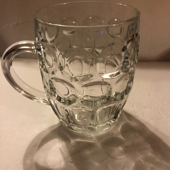 Vintage Ravenhead Thumbprint Pub Beer Glass 5” tall - Picture 6 of 9